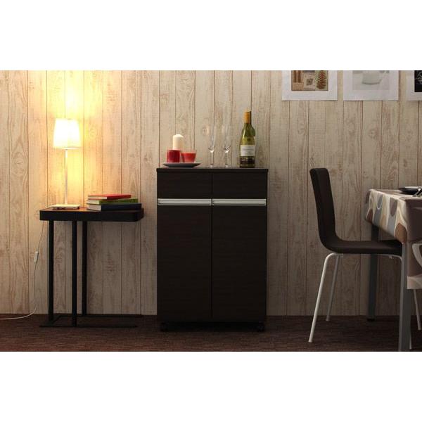 ラック 棚 カウンター下 ゴミ箱 おしゃれ 白 隙間収納 キッチン収納 すき間 扉付き スリム 日本...