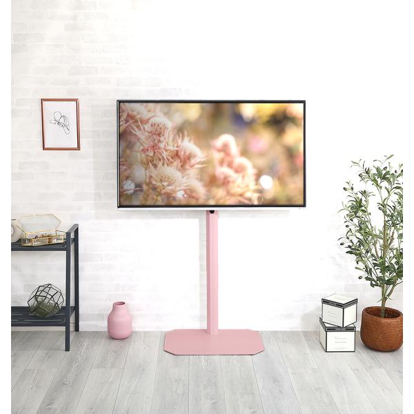 テレビ台 スタンド ハイタイプ 大人かわいい おしゃれ ラック 首振り 高さ調節 コーナー 壁寄せ ...