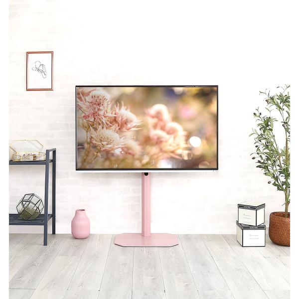 テレビ台 スタンド ロータイプ かわいい おしゃれ ラック コーナー 首振り 高さ調節 壁寄せ ハー...