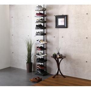 突っ張りシューズラック 8段 TSR-70 玄関収納 靴収納 靴箱 下駄箱