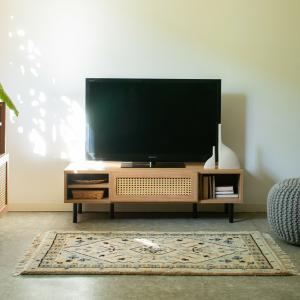 ケヤキ民芸三又　テレビボード　和モダン 民芸箪笥 和たんす 和風 テレビ台 テレビボード 120cm ローボード 三丸