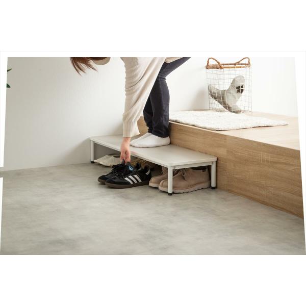 踏み台 ステップ 玄関台 シューズラック 棚 北欧モダン おしゃれ スリム 省スペース 木目 階段 ...