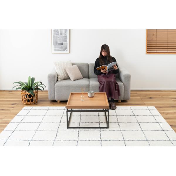 ローテーブル おしゃれ ミッドセンチュリー 棚 ラック シンプル アーバンモダン 木目 机 デスク ...