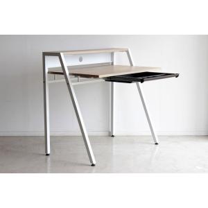 デスク 机 おしゃれ 木製 北欧モダン レトロ 棚 ラック ゲーミング ワークテーブル