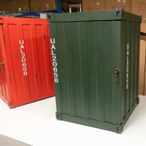 コンテナボックス 金属製 スチールコンテナ ミニキャビネット 海上