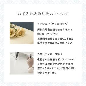 ドレッサー 三面鏡 スツール付き 白 猫脚 ア...の詳細画像2