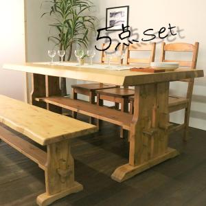 クラシック✳︎ コロニアル アンティーク 4人 ダイニングデーブル ナチュラル 2025-dc4001jk-top.jpg