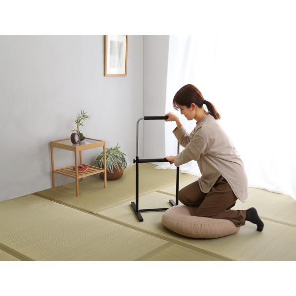 立ち上がり補助手すり 高さ調節 腰やひざへの負担を軽減 室内での怪我を防止する安全対策に 2個セット