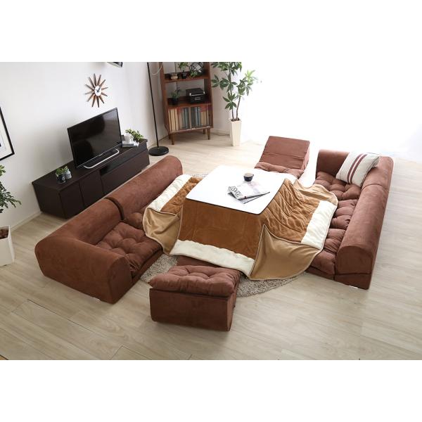 ローソファー 6人掛け フロアマット おしゃれ ナチュラルモダン 日本製 リクライニング 座椅子 こ...