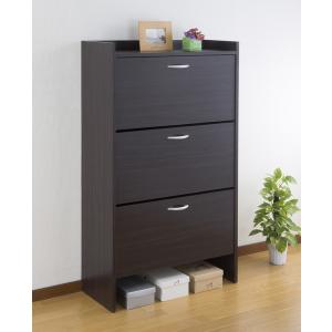 シューズボックス スリッパラック 下駄箱 木製 オーク 完成品 レトロ