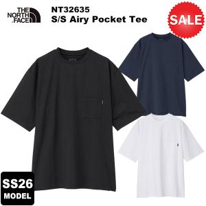 【30%OFF】THE NORTH FACE(ノースフェイス) 【2026春夏モデル】S/S Airy Pocket Tee(ショートスリーブエアリーポケットティー) NT32635