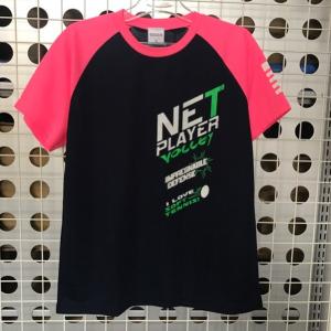 【SALE50％OFF】ゴーセン(GOSEN)【限定】2017年夏モデル Tシャツ 半袖/NET PLAYER(前衛)/J17P10(82)ネオンピンクゆうパケットOK連絡欄ご記入下さい｜rally