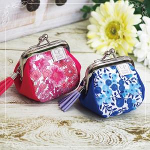 がま口財布 リバティプリント コインケース 小...の詳細画像1