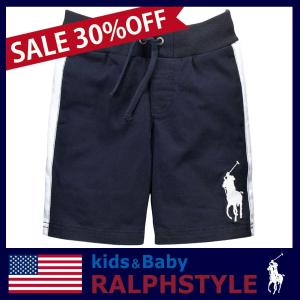 ポロ ラルフローレン ハーフパンツ SIZE5(115) 綿100％ コットン100％ ビッグポニー 短パン 半ズボン ボトム ネイビー 紺 ギフト メール便送料無料