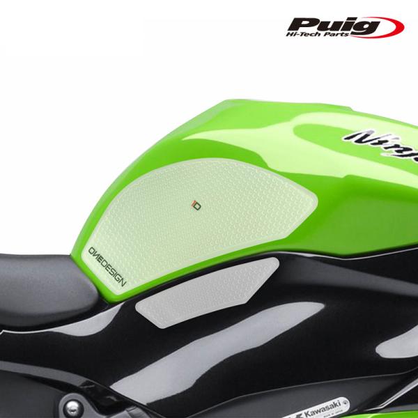 Puig 20080W SPECIFIC SIDE TANK PADS [CLEAR] ZX-6R ...