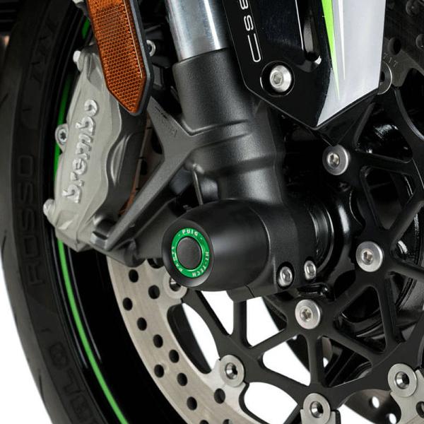 Puig 20511N FRONT FORK PROTECTOR [BLACK] KAWASAKI ...