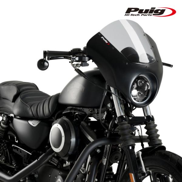 Puig 21097H SEMIFARINGS DARK NIGHT GLOSS BLACK[SMO...