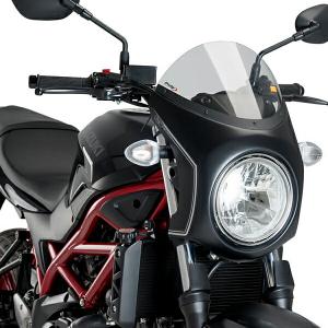 Puig(プーチ)SV650用ビキニカウル Puig（プーチ） Puig 3169H RETRO SEMI FAIRING [SMOKE] SUZUKI SV650