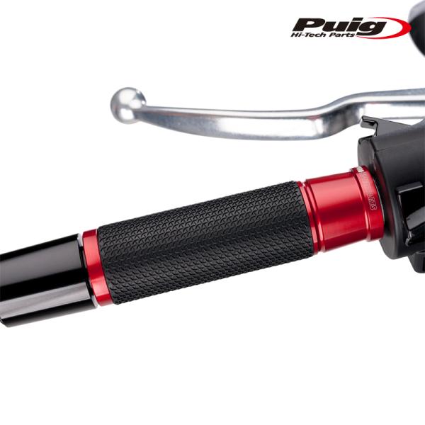 Puig 3553R HI-TECH ASCENT GRIPS [RED] 123mm 汎用 プーチ...