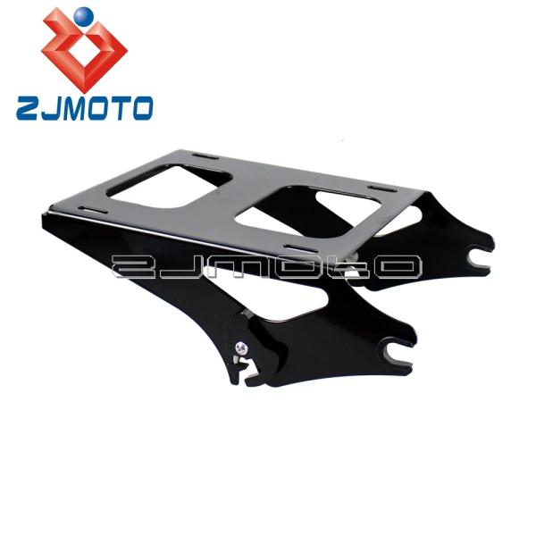 【並行輸入品】 ブラック ラゲッジ ラック ハーレー ツーリング ロードキング ストリートグライド ...