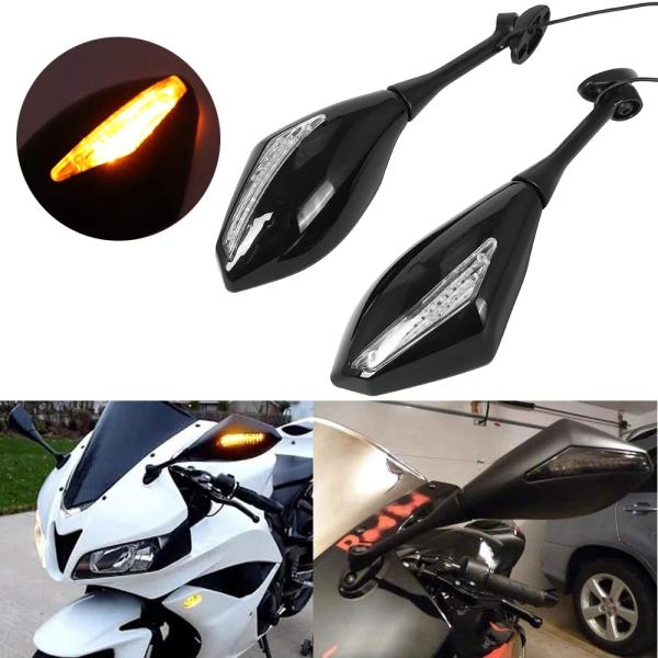 【並行輸入品】 バイク LED ウィンカー リア スポーツ バイク ミラー ホンダ CBR 600 ...