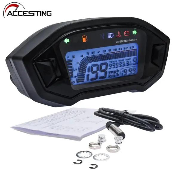 【並行輸入品】 12V バイク LCD デジタル インジケータ― スピード メーター ホンダ グロム...