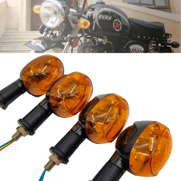 【並行輸入品】 4 PCS フロント ＆ リア チョッパー ウィンカー カフェレーサー インジケータ...