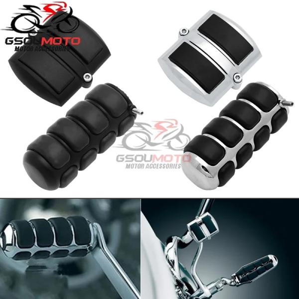 【並行輸入品】 バイク メッキ/ブラック ギア シフト レバー ペグ + リア ブレーキ ペダル カ...