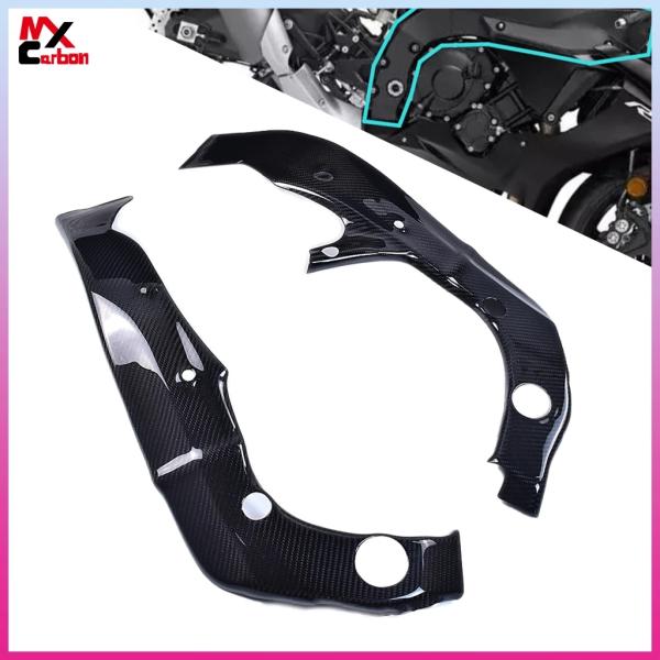 【並行輸入品】 バイク フレーム カバー サイド パネル フェアリング カーボン ヤマハ R6 20...