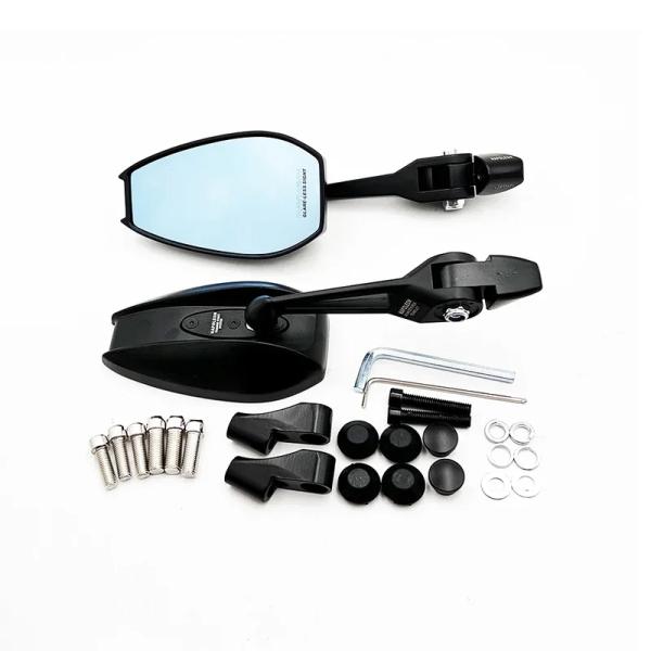 【並行輸入品】 1 ペア バイク 調整可 サイド ミラー リア ミラー ヤマハ NMAX155 NM...