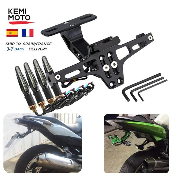 並行輸入品 バイク プレート ホルダー LED ウィンカー ヤマハ MT07 MT10 カワサキ Z...