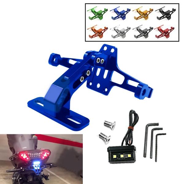 並行輸入品 汎用 調整可 CNC プレート ホルダー ブラケット LED ライト ヤマハ YZF R...