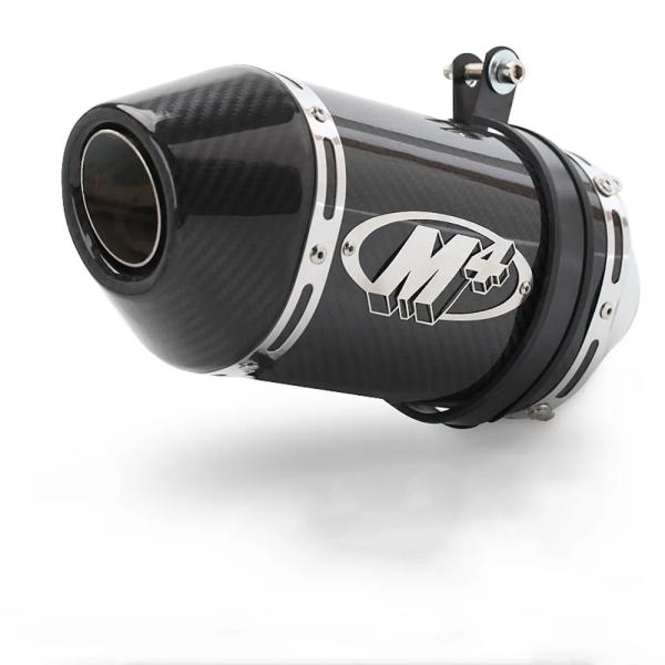 並行輸入品 バイク カーボン M4 エキゾースト マフラー パイプ エスケープ モト デューク 39...