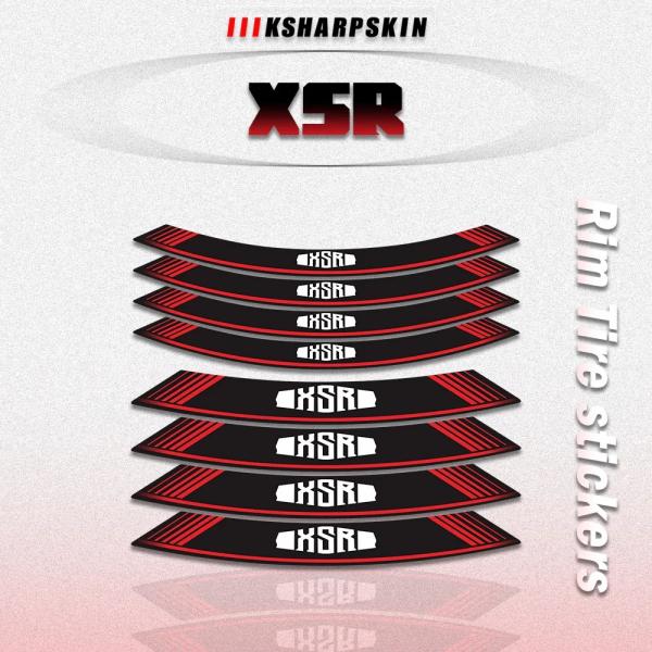 【並行輸入品】 8P バイク 17インチ ホイール ステッカー フロント リア リム タイヤ デカー...