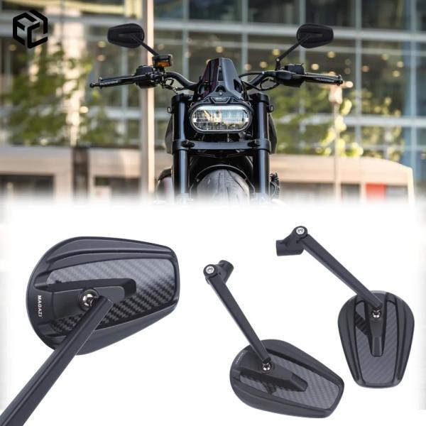 【並行輸入品】 バイク サイド リア カーボン ミラー ハーレー スポーツスター S RH1250s...