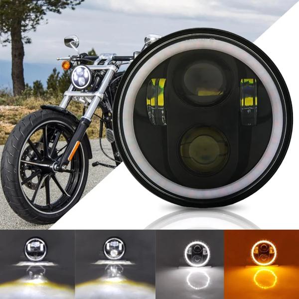 【並行輸入品】 モトs 5.75 インチ LED プロジェクター ヘッドライト 5 3/4" LED...