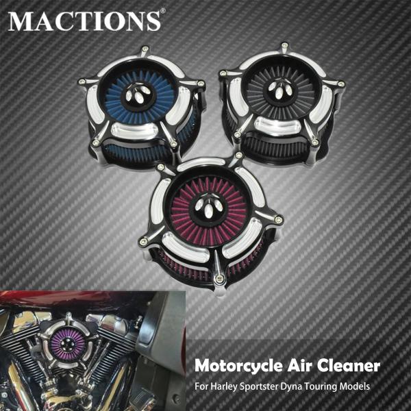 【並行輸入品】 バイク Turbine エアー クリーナー インテーク フィルタ― CNC アルミ ...