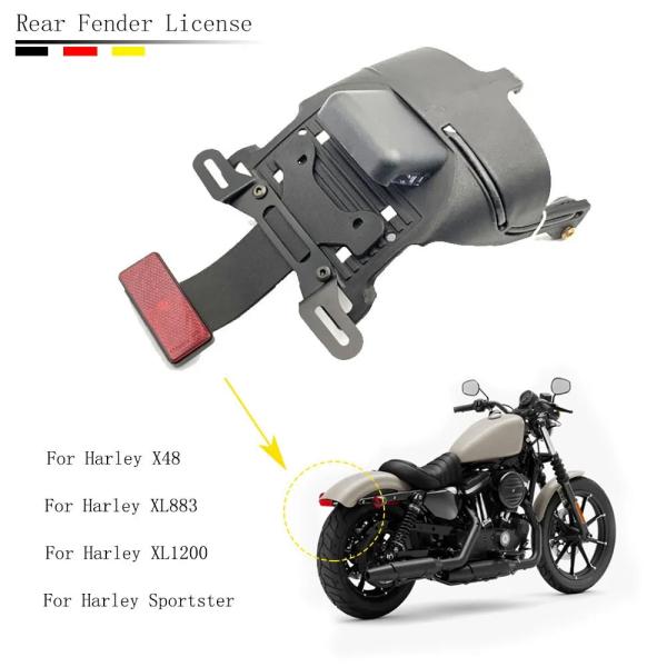 【並行輸入品】 バイク リア フェンダー プレート ブラケット ホルダー LED テールライト ブレ...