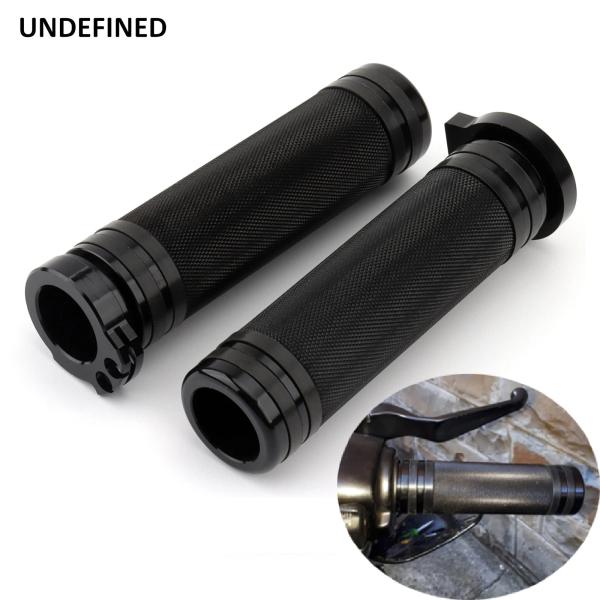 【並行輸入品】 7/8'' 22mm ハンドル グリップ バイク ブラック CNC アルミ ハンド ...