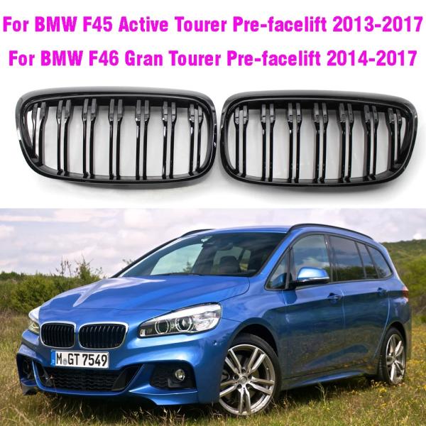 並行輸入品 フロント グリル メッシュ ブラック F45 BMW 2 シリーズ 5 シート Acti...