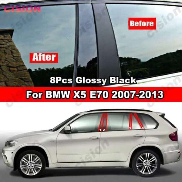 並行輸入品 BMW X5 E70 2007年-2013年 8x ウィンドウ ドア B C ピラー P...