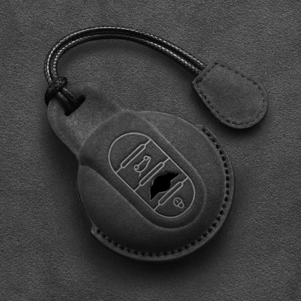 【並行輸入品】 スエード レザー キーケース BMW ミニクーパー S ワン JCW F54 F55...