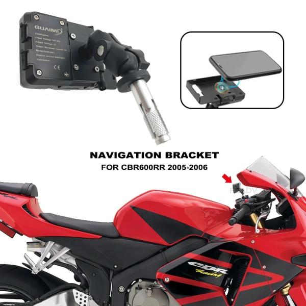 【並行輸入品】 17mm-19mm バイク USB チャージャー スマホ ホルダー スタンド GPS...