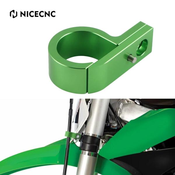 【並行輸入品】 NICECNC アルミ フロント ブレーキ ライン ホース クランプ ホルダー カワ...