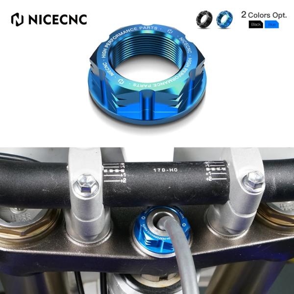 【並行輸入品】 NiceCNC バイク ステアリング Stem Nut カバー ヤマハ YZ250 ...