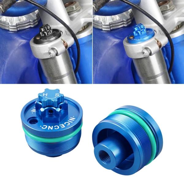 【並行輸入品】 NICECNC モトクロス フロント フォーク サスペンション トップ キャップ A...