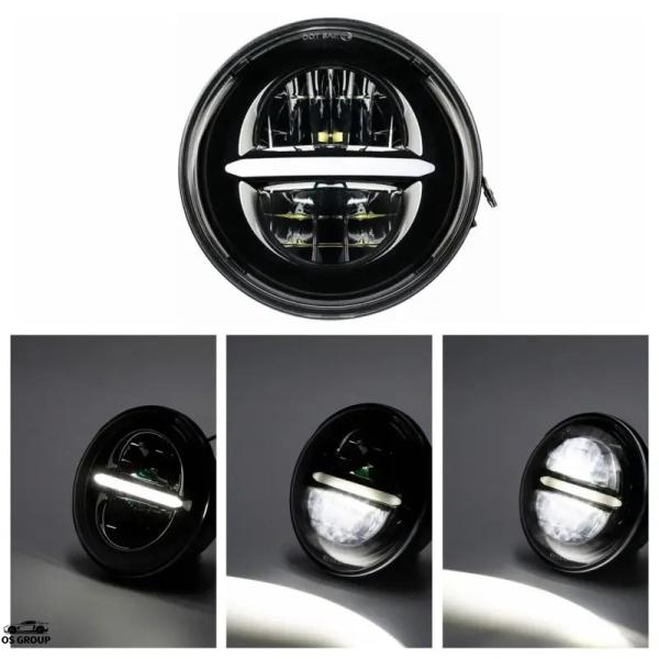 【並行輸入品】 バイク 5-3/4 5.75" プロジェクター LED ヘッドライト ヘッドライト ...