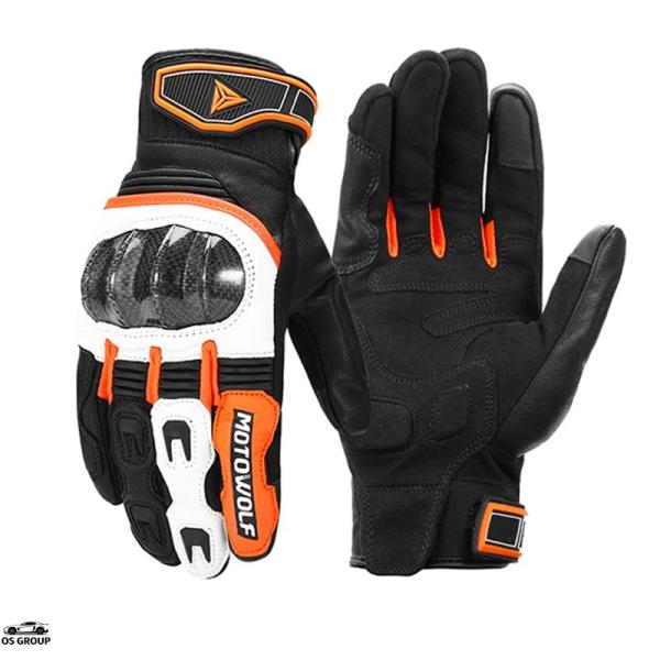 【並行輸入品】 レザー バイク Gloves Full フィンger Gloves バイク Equi...