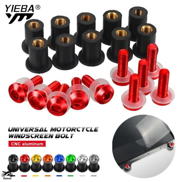 【並行輸入品】 10P YZF R15 風防スクリーン Bolt スクリュー バイク ヤマハ テネレ...