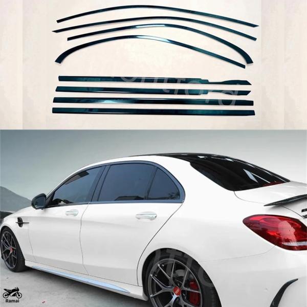 【並行輸入品】 ブラック ウィンドウ Sequins カバー ベンツ 4-ドア W205 2015年...